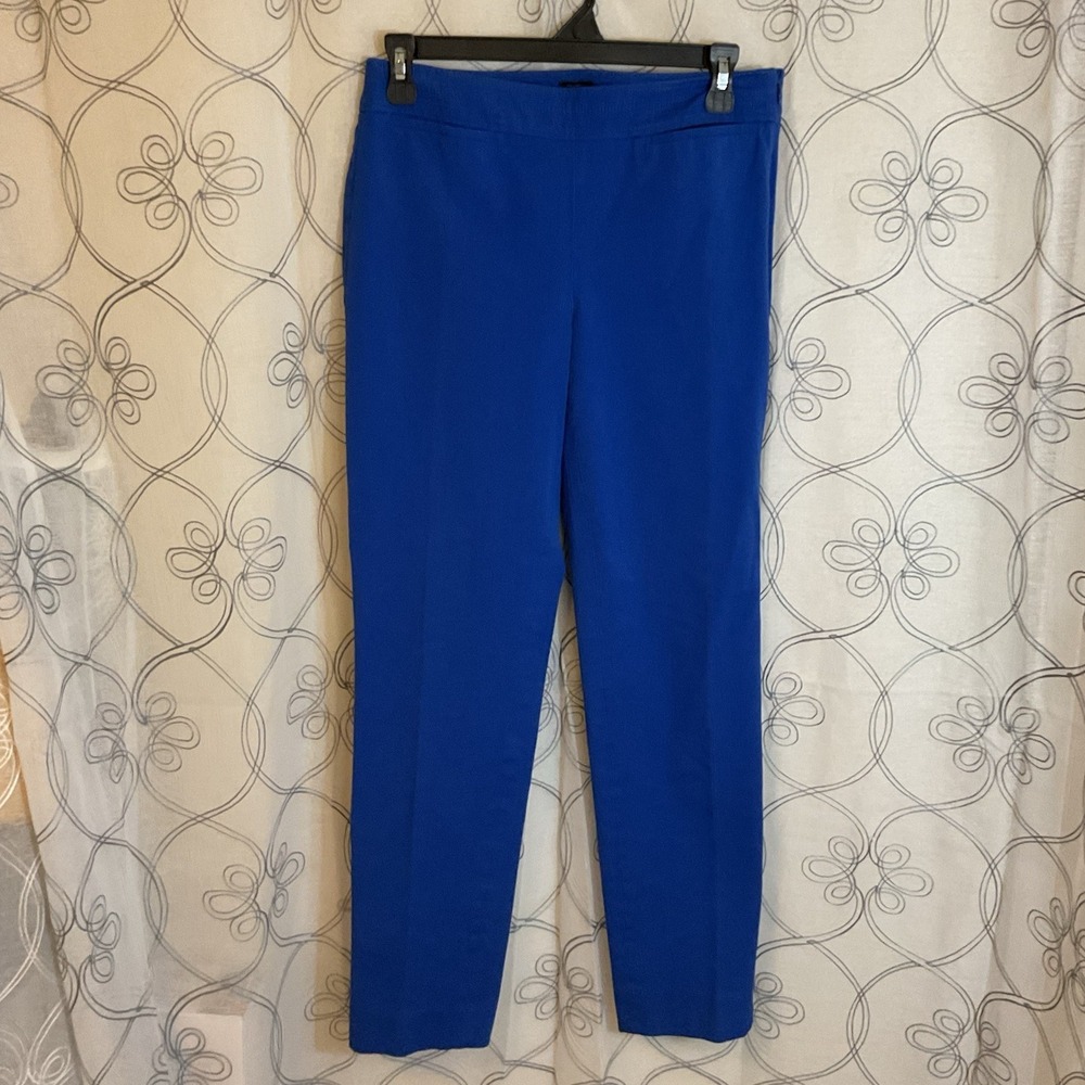 Women's Talbots Chatham Royal Blue Pants Stretch Size Zip Size 2